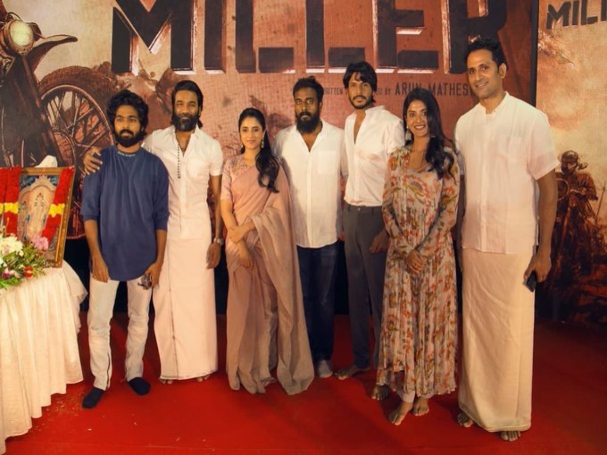 Captain Miller Pooja ,  Captain Miller Pooja : கேப்டன் மில்லர் திரைப்படத்தின் பூஜை புகைப்படங்கள்..!